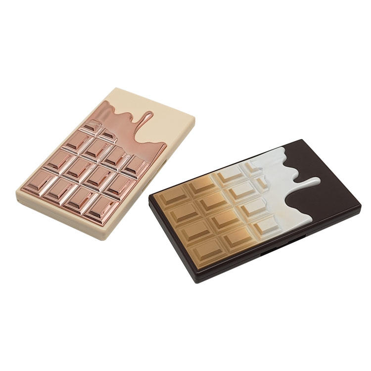 Y330 Sweet Chocolate paleta de sombras de ojos de gran volumen de dos colores piezas decorativas personalizadas